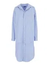 Balenciaga Layered Bb Classic Chemisier Dress In Blue