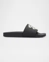 Balenciaga Political Campaign Pool Slides In 1090 Black/yellow