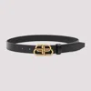 Balenciaga Bb Reversible Croc-effect And Smooth Leather Waist Belt In Pattern
