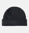 Balenciaga Bb Wool-blend Beanie In Schwarz