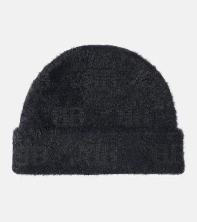 Balenciaga Bb Wool-blend Beanie In Schwarz
