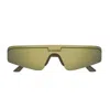 Balenciaga Eyewear Ski Rectangle Frame Sunglasses In 012 Brown