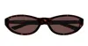 Balenciaga Eyewear Neo Round Sunglasses In Violet
