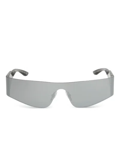 Balenciaga Bb0041s Rectangle Sunglasses In Blue