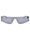 Balenciaga Bb0041s Sunglasses In 002 Silver Silver Silver
