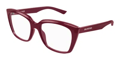 Balenciaga Bb0062o Women's Glasses, Red, Size 53