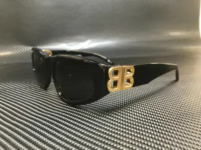 Pre-owned Balenciaga Bb0095s 001 Black Women's 53 Mm Women's Sunglasses In Gray