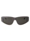 Balenciaga Bb0095s Sunglasses In 015 Grey Silver Grey