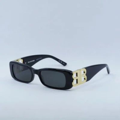 Pre-owned Balenciaga Bb0096s 001 Black/grey 51-18-130 Sunglasses In Gray
