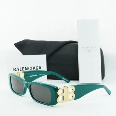 Pre-owned Balenciaga Bb0096s 006 Green/grey 51-18-130 Sunglasses Authentic In Gray