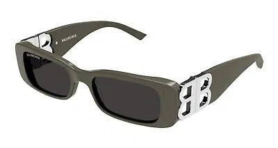 Pre-owned Balenciaga Bb0096s-022 Brown Sunglasses In Gray