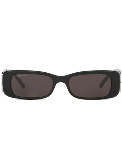 Balenciaga Bb0096s Bb-plaque Sunglasses In Black