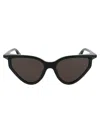 Balenciaga Bb0101s Sunglasses In 001 Black Black Grey