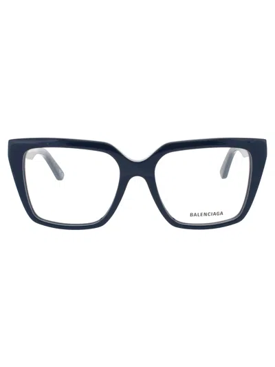 Balenciaga Bb0130 O Eyeglasses In Blue - Demo