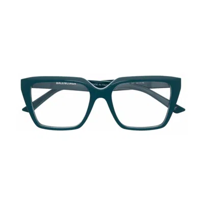Balenciaga Bb0130o Square-frame Glasses In Blu