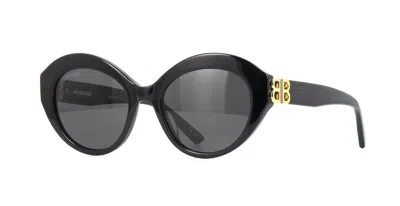 Pre-owned Balenciaga Bb0133s Black/grey (001) Sunglasses In Gray