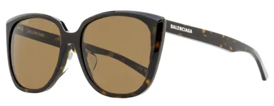 Balenciaga Bb0175sa Alternative Fit Square Sunglasses In Black