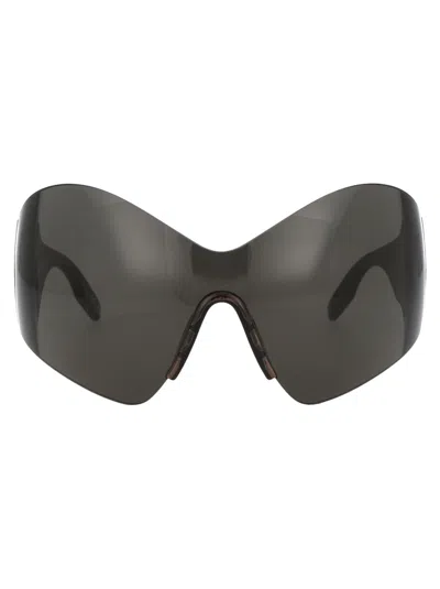 Balenciaga Bb0180s Sunglasses In 001 Grey Grey Grey