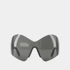Balenciaga Bb0180s Sunglasses -  - Nylon - Grey In Grey