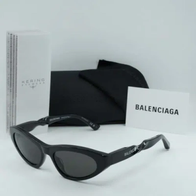 Pre-owned Balenciaga Bb0207s 001 Black/grey 54-17-140 Sunglasses In Gray