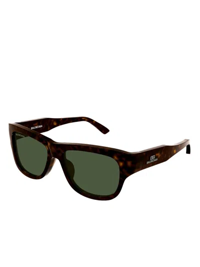 Balenciaga Bb0211 Logo Square Sunglasses In Black