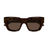 Balenciaga Bb0234s Sunglasses In Havana Havana Brown
