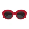 Balenciaga Bb0235s Sunglasses In Red Red Grey