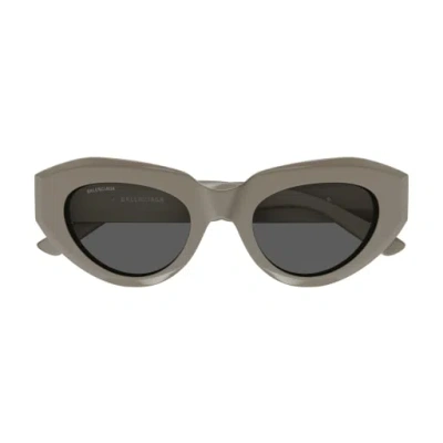 Balenciaga Bb0236s Sunglasses In Brown Brown Grey