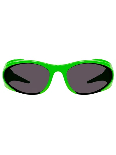 Balenciaga Bb0253s Sunglasses In Green Green Grey