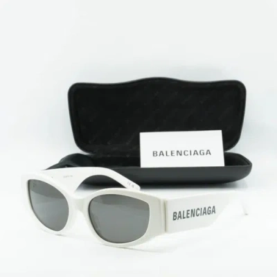 Pre-owned Balenciaga Bb0258s 003 White/gray 58-18-145 Sunglasses Authentic