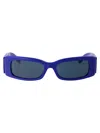 Balenciaga Bb0260s Sunglasses In 006 Blue Blue Blue