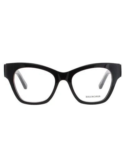 Balenciaga Bb0263 O Eyeglasses In Black
