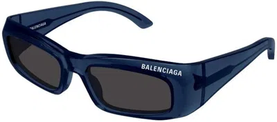 Balenciaga Bb0266s 004 Sunglasses In Blue