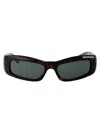 Balenciaga Bb0266s Sunglasses In 002 Havana Havana Green