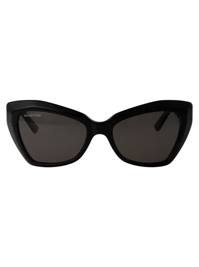 Balenciaga Bb0271s Sunglasses In 001 Black Black Grey