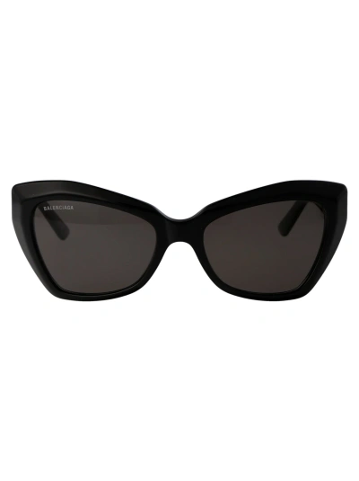 Balenciaga Bb0271s Sunglasses In 001 Black Black Grey