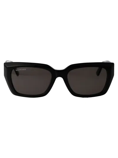 Balenciaga Grey Rectangular Unisex Sunglasses Bb0272sa 001 54 In Black