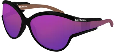 Pre-owned Balenciaga Bb0284s Black/grey (001) Sunglasses In Gray