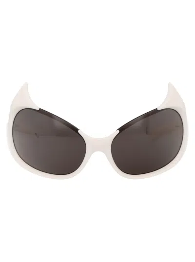 Balenciaga Bb0284s Sunglasses In 003 Ivory Ivory Grey