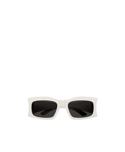 Balenciaga Bb0291s Rectangular-frame Sunglasses In White