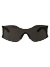 Balenciaga Bb0292s Sunglasses In 001 Grey Grey Grey