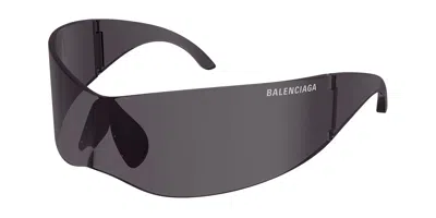 Balenciaga Bb0299s 001 Men's Sunglasses Grey Size 99 In Gray