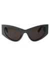 Balenciaga Bb0300s Grey Sunglasses In 004 Grey Grey Grey