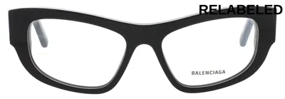 Balenciaga Bb0303 O Eyeglasses In Black - Demo