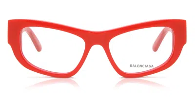 Balenciaga Bb0303o Women's Glasses, Red, Size 53