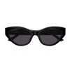 Balenciaga Gv Day Cat-eye Sunglasses In 001 Black