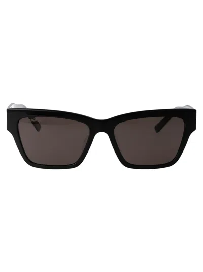 Balenciaga Black Black Grey Acetate Sunglasses