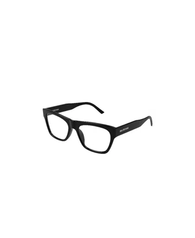 Balenciaga Bb0308o Rectangle-frame Glasses In Black