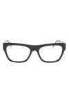 Balenciaga Bb0308o Rectangle-frame Glasses In Schwarz