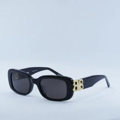 Pre-owned Balenciaga Bb0310sk 001 Black/gray 53-22-140 Sunglasses Authentic